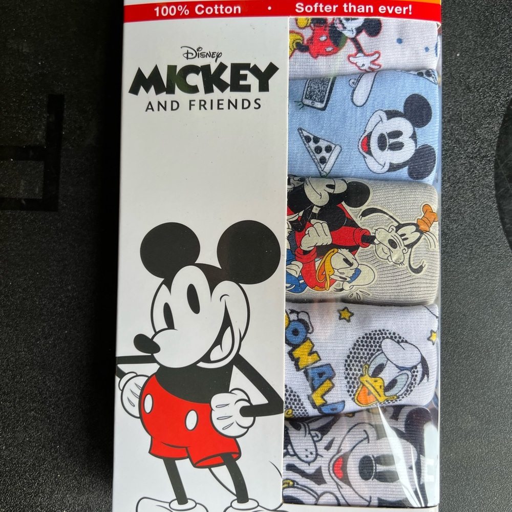 Disney Mickey and Friends Boys Briefs Sz 6 5pk